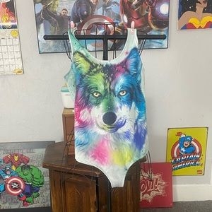 Colorful wolf 🐺 leotard 🌈